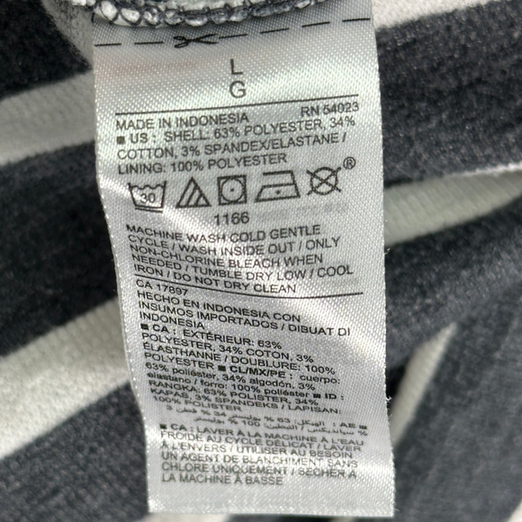 Old Navy‎ Gray Striped T-shirt Jumpsuit Large - Picture 8 of 8